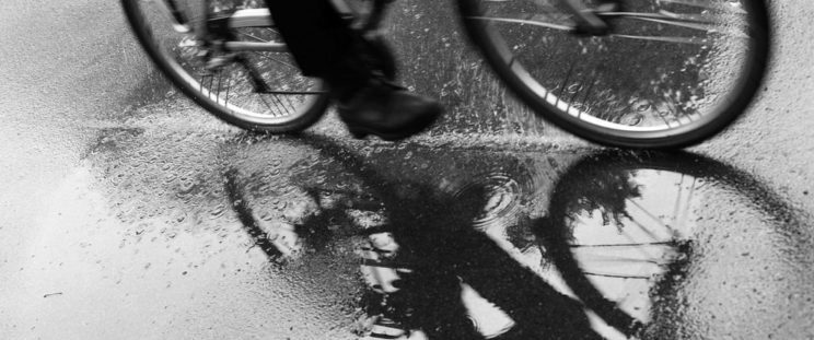 bike in rain